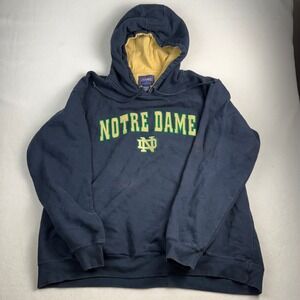 Champs Sports Notre Dame Fighting Irish Hoodie Navy Blue Gold Mens XXL Pullover